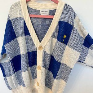 Bobo Choses Kids Gingham Cardigan